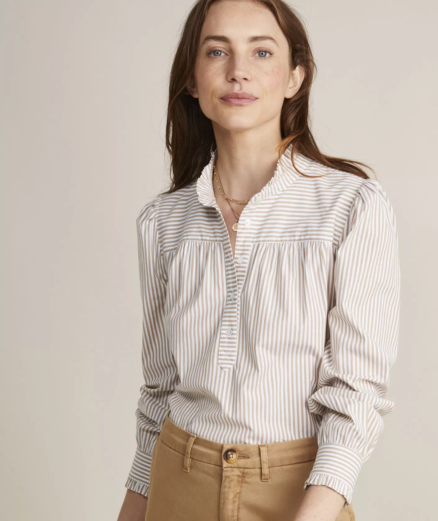 Vineyard Vines Bow Tie Button-Front Top< Shirts & Tops