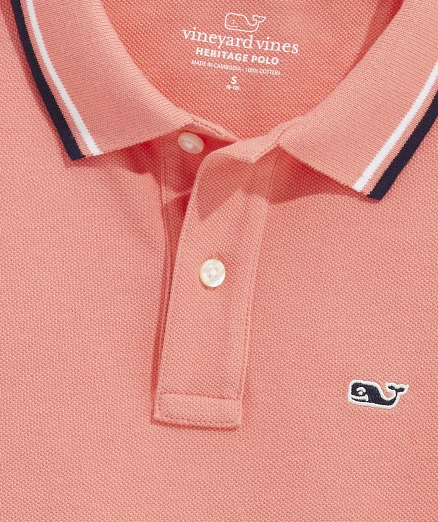 Vineyard Vines Boys' Heritage Pique Polo< Polos