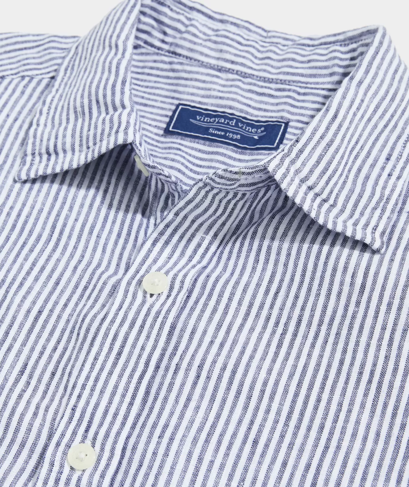 Vineyard Vines Cotton Short-Sleeve Micro Floral Shirt< Mens | Button-Down Shirts