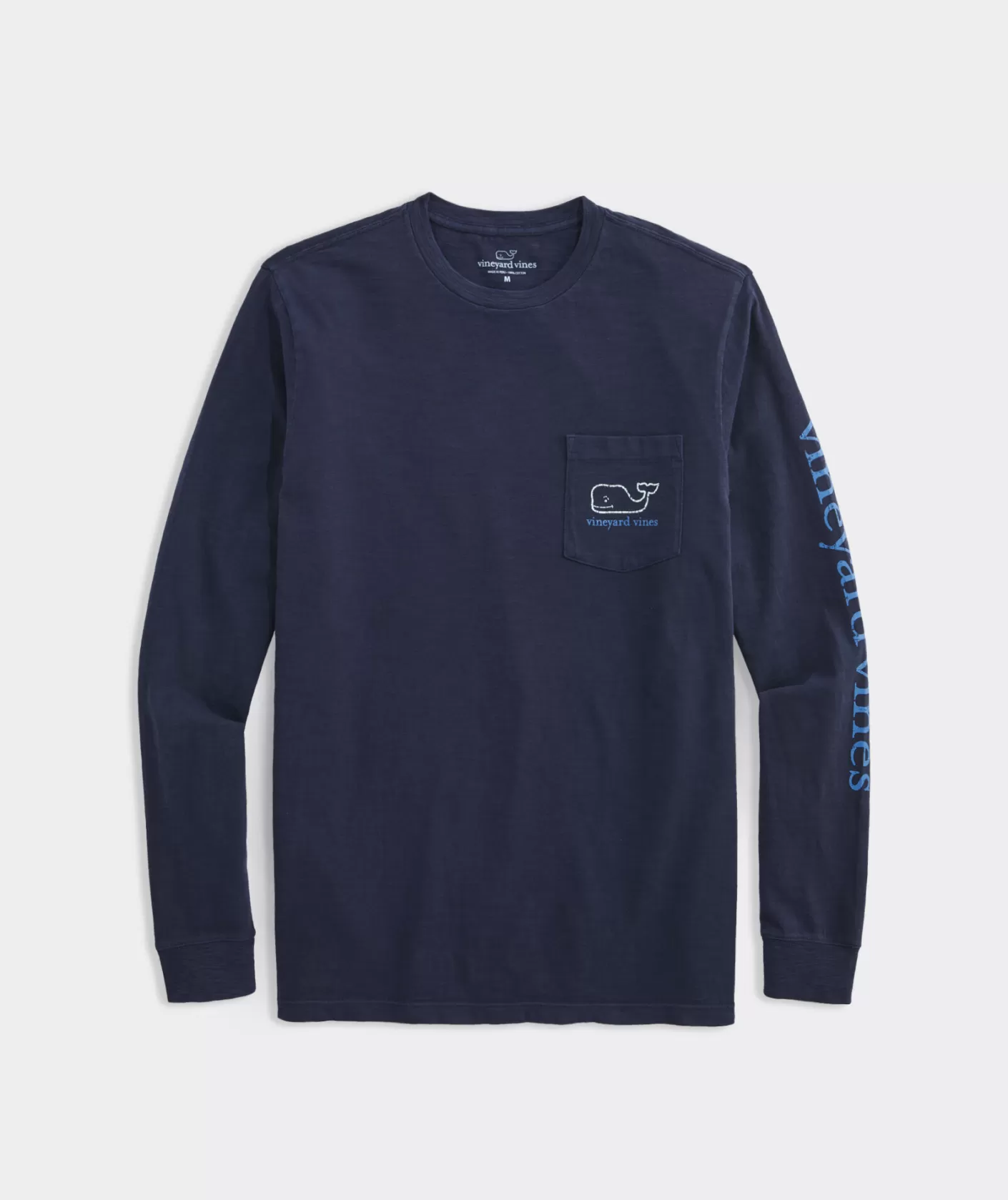 Vineyard Vines Garment-Dyed Vintage Whale Long-Sleeve Pocket Tee< Tees