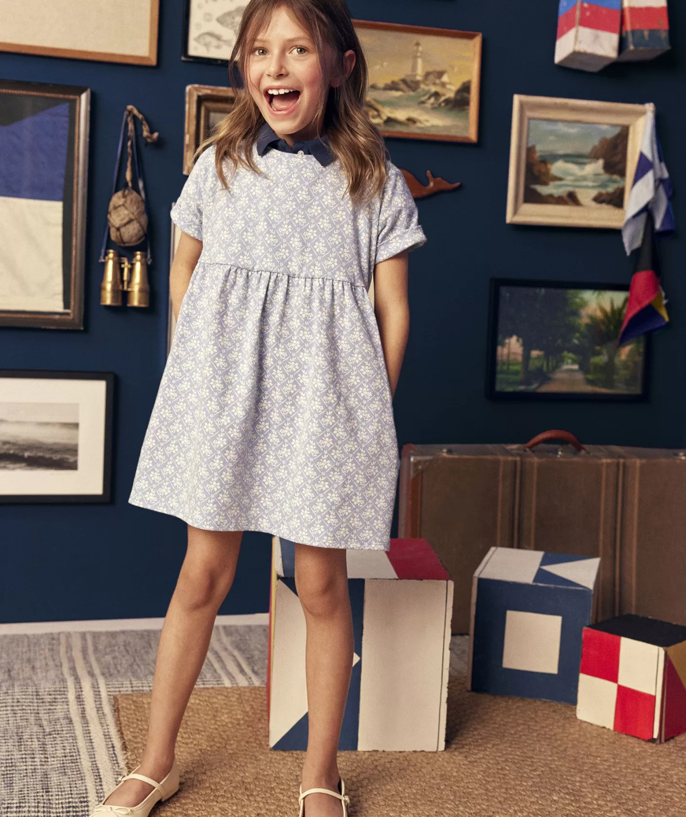 Vineyard Vines Girls' Taffeta Puff-Sleeve Tartan Dress< Dresses