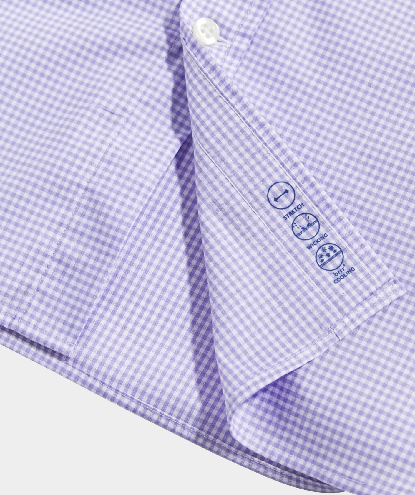 Vineyard Vines On-The-Go brrrº Gingham Spread Collar Shirt< Button-Down Shirts