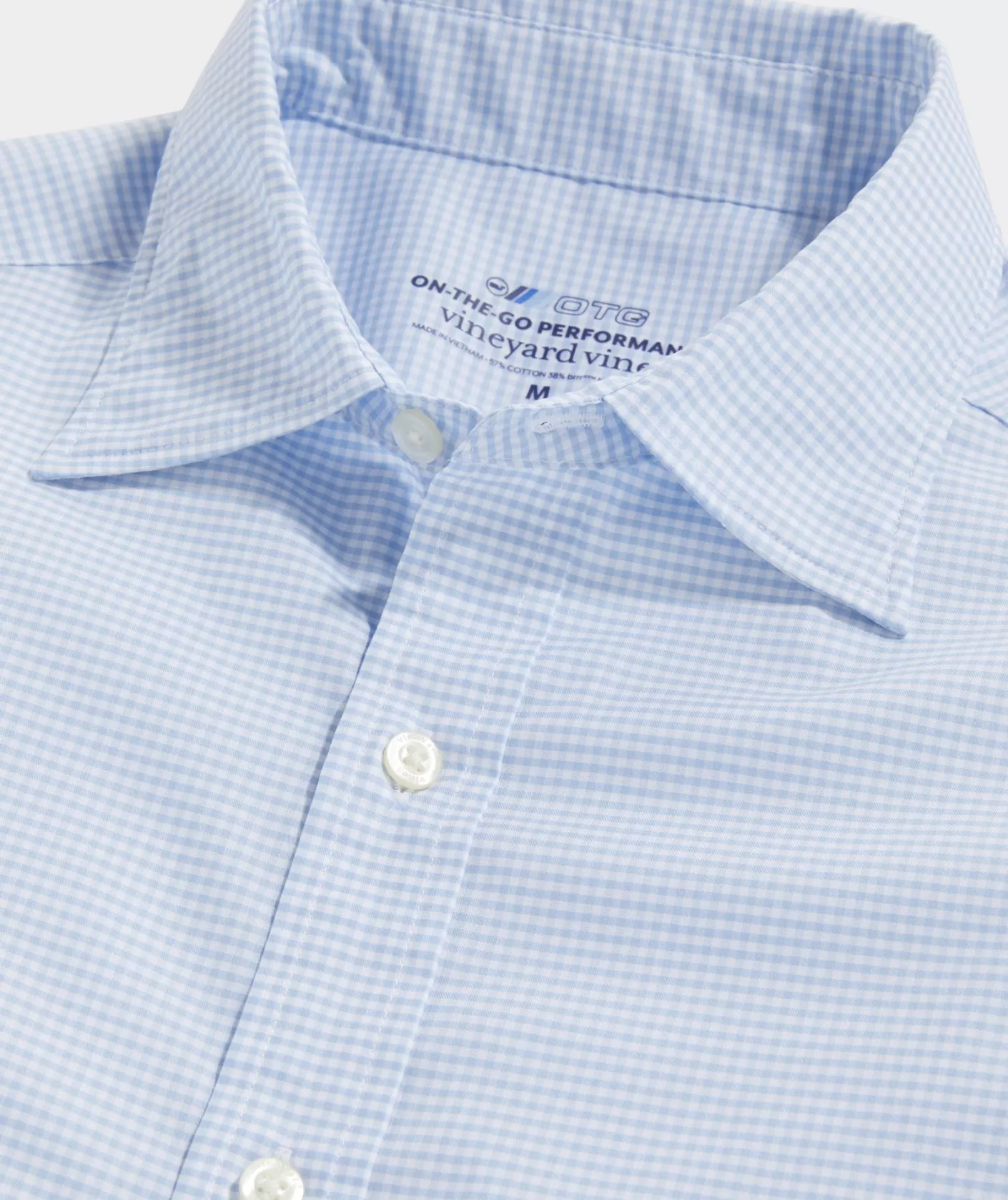 Vineyard Vines On-The-Go brrrº Gingham Spread Collar Shirt< Button-Down Shirts
