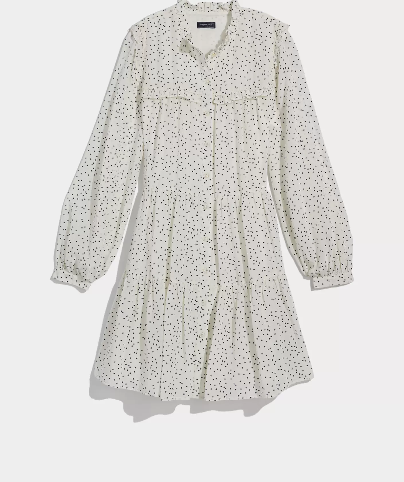 Vineyard Vines Ruffle Tiered Shirtdress< Dresses & Skirts