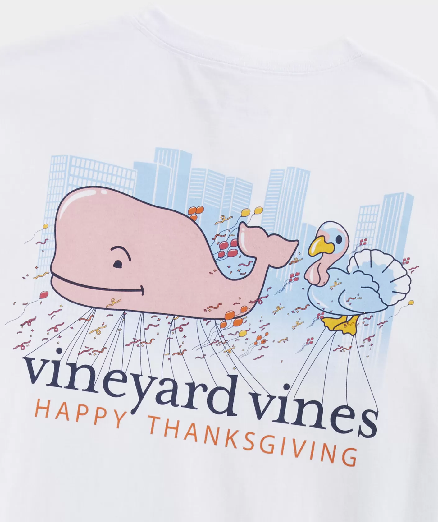Vineyard Vines Thanksgiving Parade Whale Long-Sleeve Pocket Tee< Tees